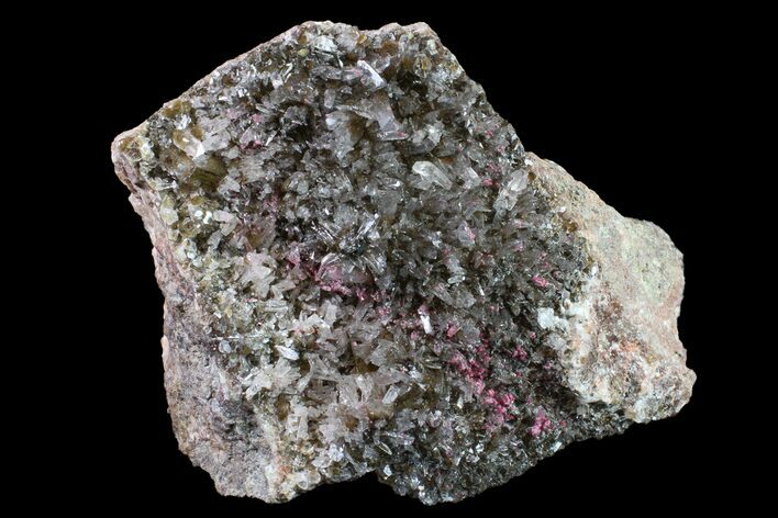 Roselite and Calcite Crystal Association - Morocco #159439